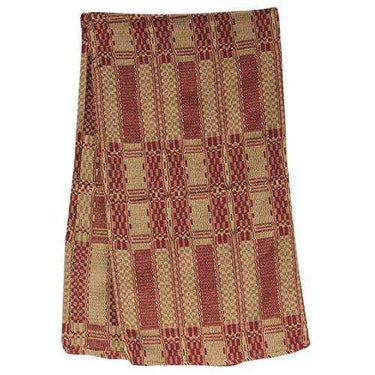 Cranberry & Tan Long Runner - The Fox Decor